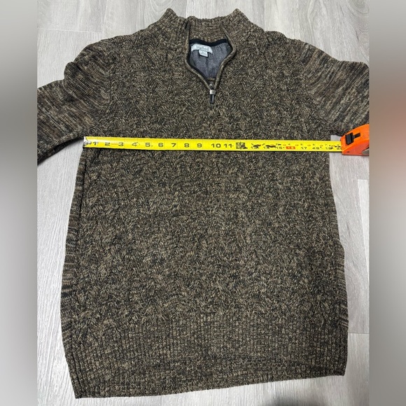 Method Sweater Cotton Blend Knit Quarter Zip Pull Over Mock Men’s Size Large - Picture 5 of 6
